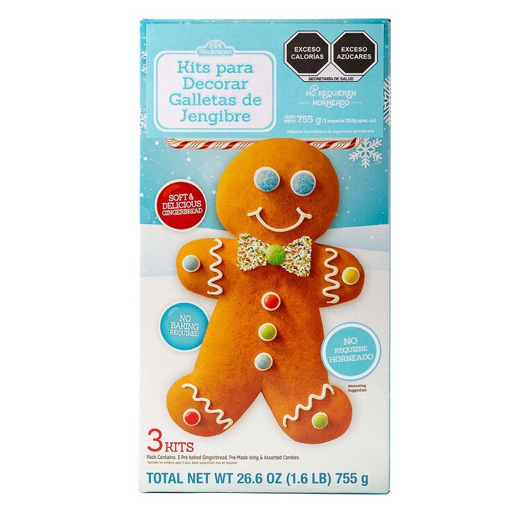 Stockmeyer Kit de Galletas de Jengibre para Decorar 3pzas de 251 g — Imagen 1 de 3
