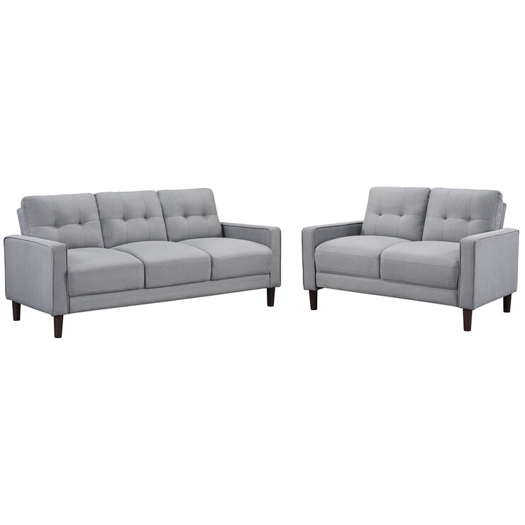 Coaster, Bowen, Sala de Estar Capitone, Color Gris — Imagen 2 de 4