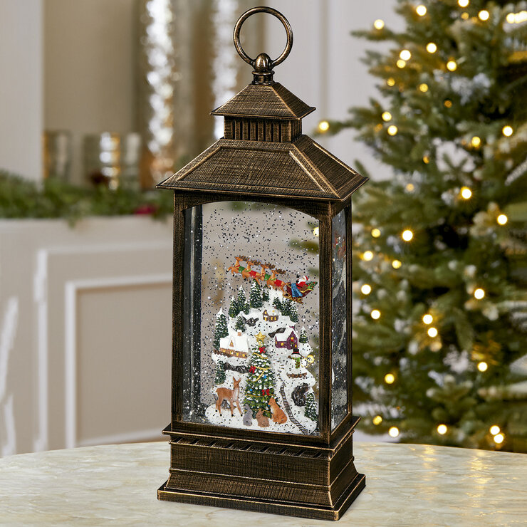 Farol Navideño con Luz LED Villa — Imagen 1 de 2