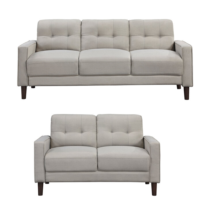 Coaster, Bowen, Sala de Estar Capitone, Color Beige — Imagen 3 de 4