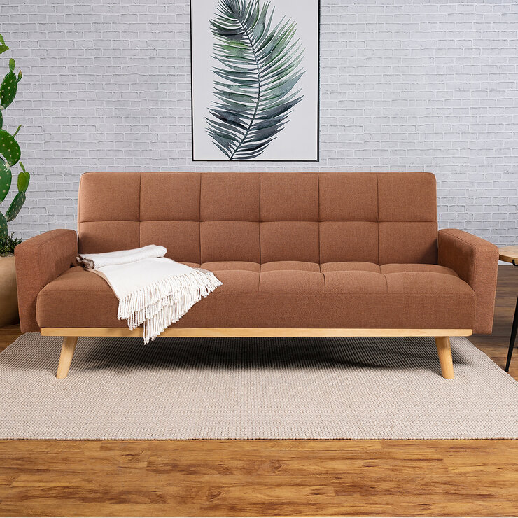 Coaster, Kourtney, Sofá Cama, Color Terracota — Imagen 4 de 4