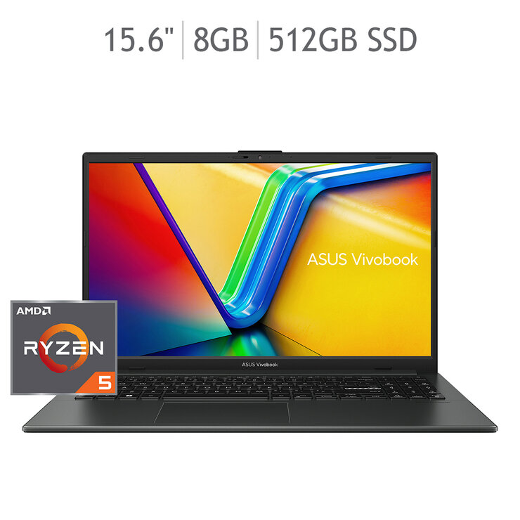 ASUS Vivobook Go Laptop 15.6" Full HD AMD Ryzen 5 8GB 512GB SSD — Imagen 1 de 4