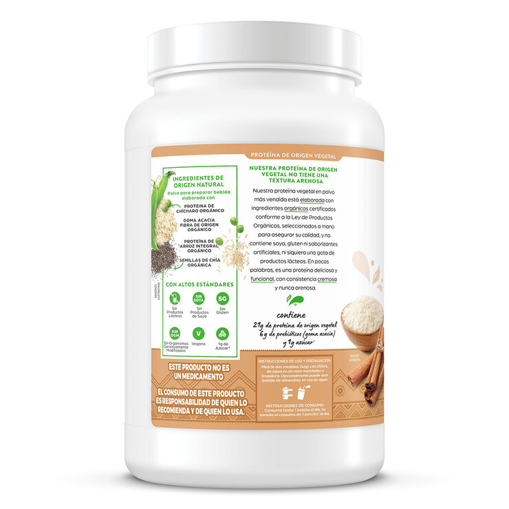 Orgain Proteína Orgánica en Polvo Sabor Horchata 1.2 kg — Imagen 4 de 4