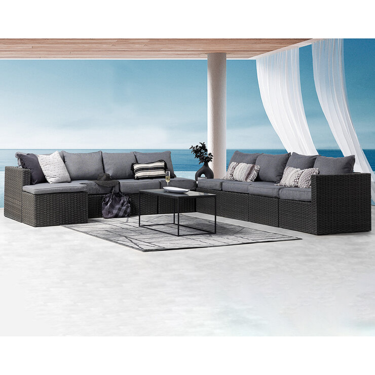 Transformer Table, Set de Patio Expandible para 4 Personas, Color Gris — Imagen 3 de 4