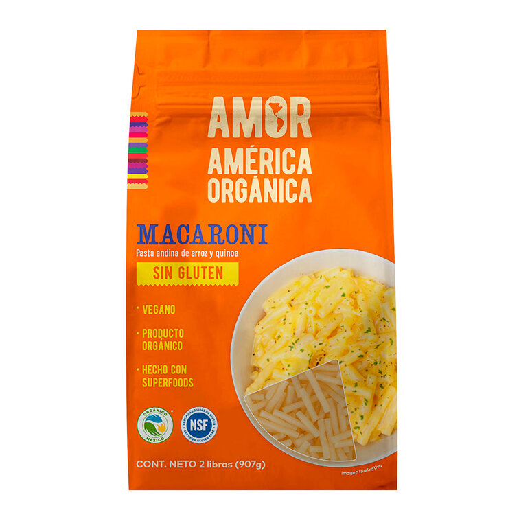 América Orgánica Pasta de Arroz y Quinoa Libre de Gluten de 907 g — Imagen 1 de 4
