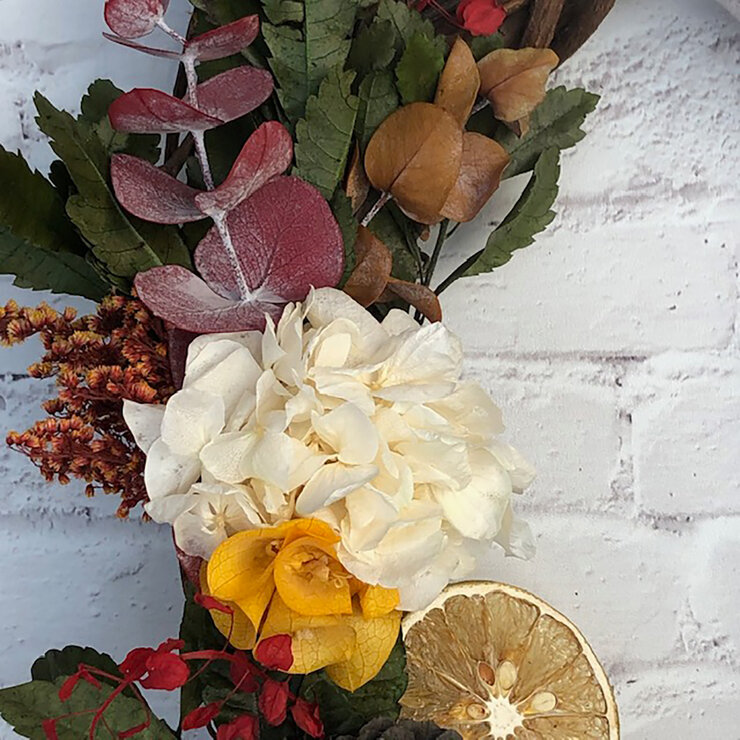 Mina'an, Corona de Flores y Follajes Preservados para Otoño — Imagen 2 de 4