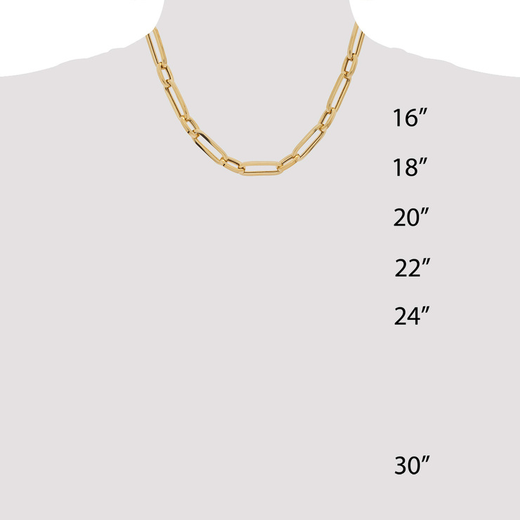 Collar, Oro Amarillo de 14kt, 45.72cm — Imagen 3 de 4