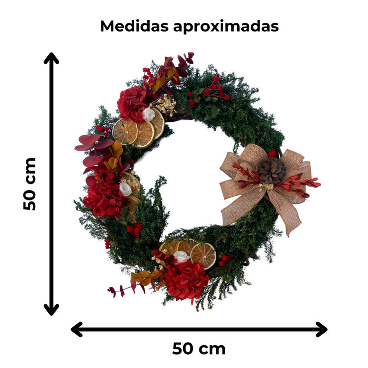 Mina'an, Corona de Flores y Follajes Preservados para Otoño — Imagen 4 de 4