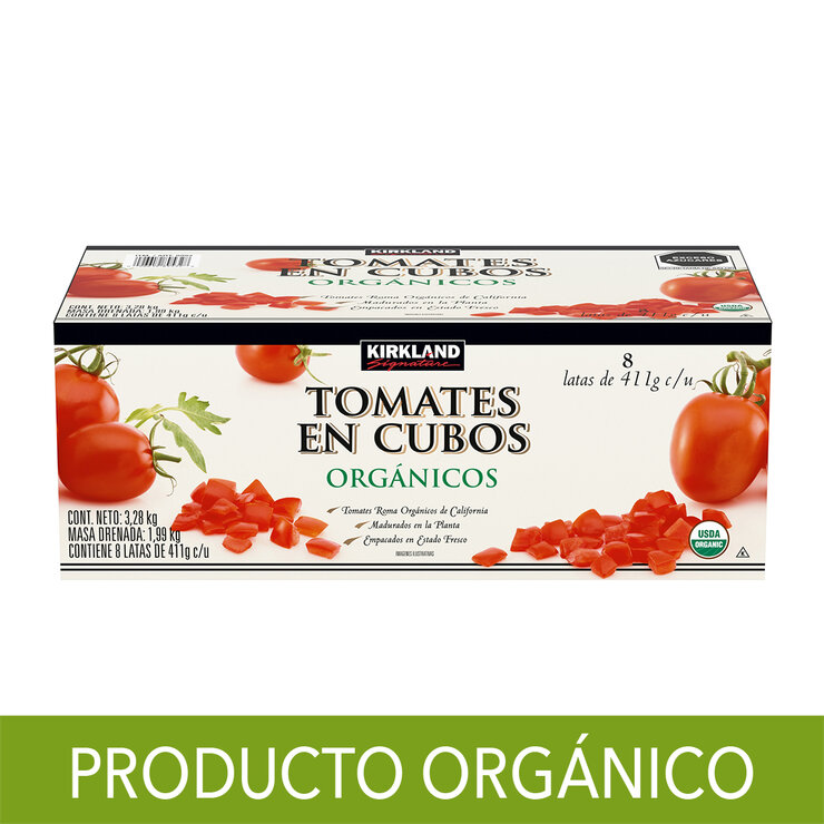 Kirkland Signature Tomates Orgánicos en cubos 8 pzas de 411 g — Imagen 2 de 4