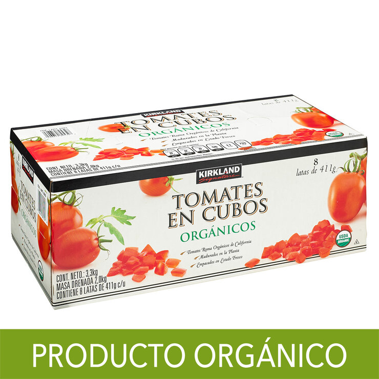 Kirkland Signature Tomates Orgánicos en cubos 8 pzas de 411 g — Imagen 1 de 4
