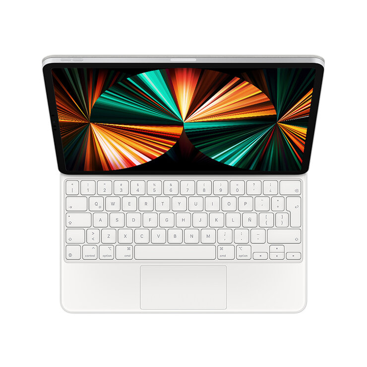 Apple Magic Keyboard para el iPad Pro de 11 pulgadas (cuarta generación) y el iPad Air (quinta generación) - Español (América Latina) Blanco — Imagen 1 de 4