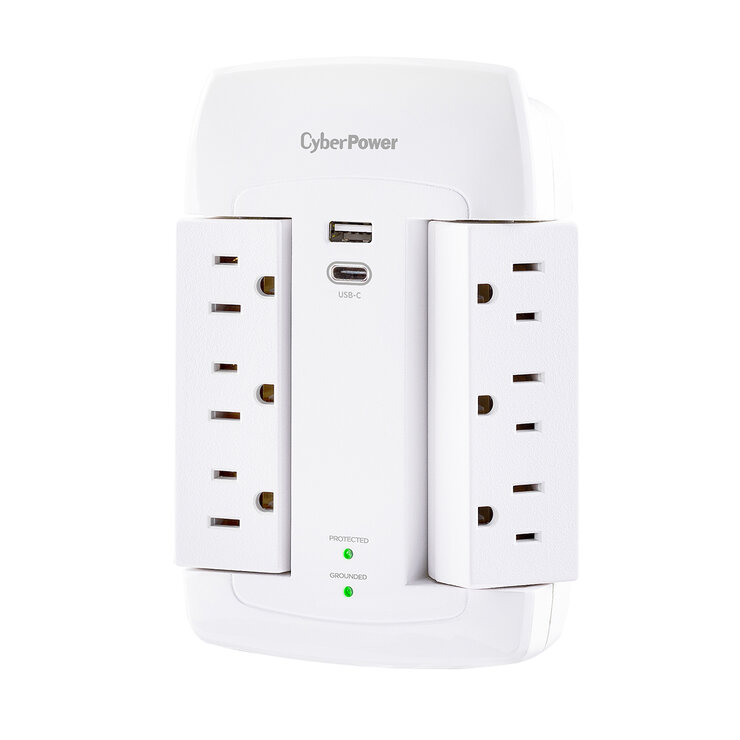 CyberPower 2 Pack Multicontactos con Supresor — Imagen 2 de 4