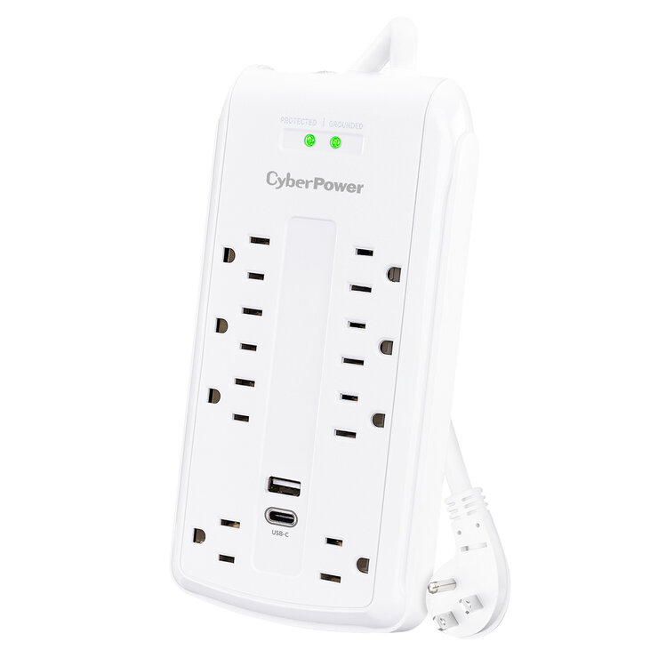 CyberPower 2 Pack Multicontactos con Supresor — Imagen 3 de 4