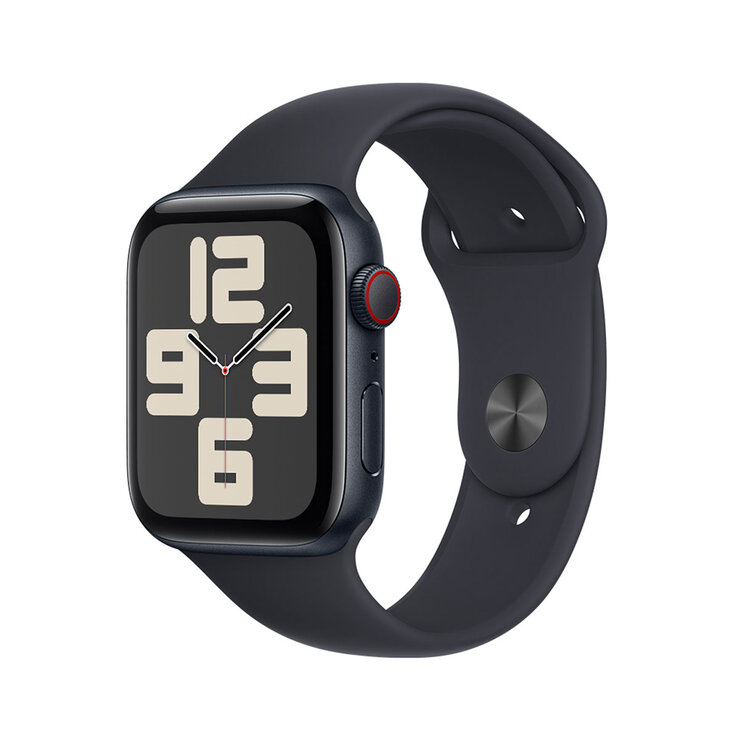 Apple Watch SE (GPS+ Celullar) Caja de aluminio medianoche 44mm con Correa deportiva medianoche — Imagen 1 de 4