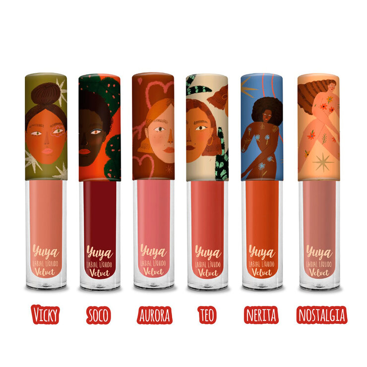 Yuya Mini Labiales Velvet 6 pzas — Imagen 2 de 4