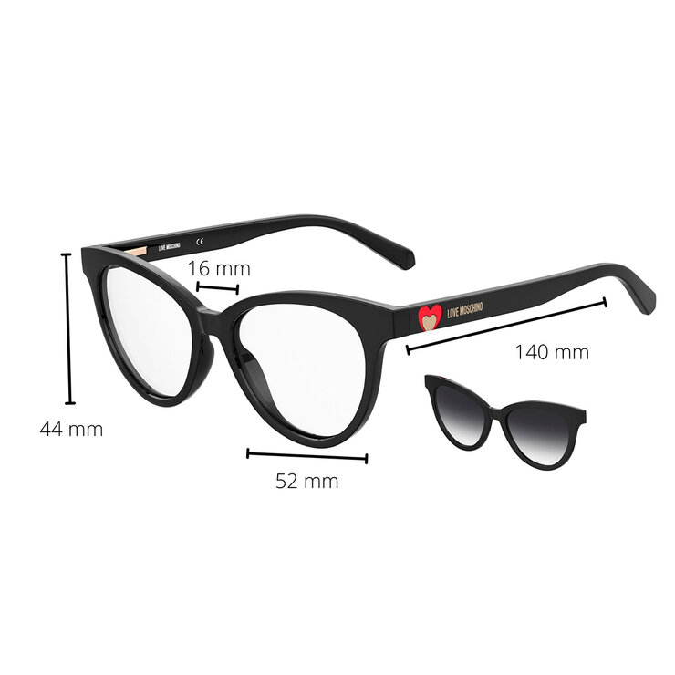 Moschino Love MOL051/CS Armazón oftálmico Clip on — Imagen 3 de 4
