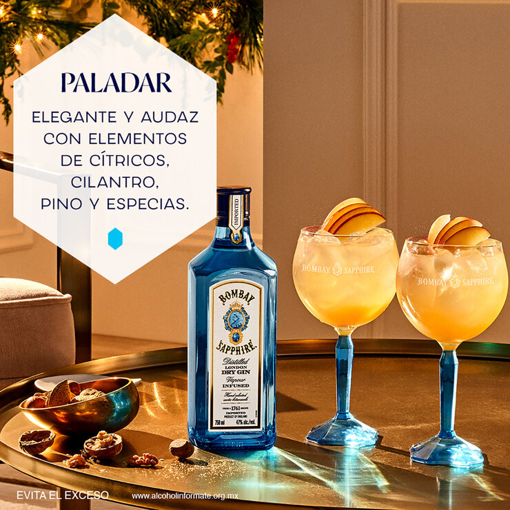 Ginebra Bombay Sapphire 750 ml — Imagen 3 de 4