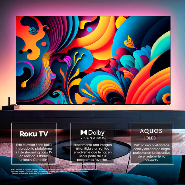 Sharp Pantalla 55" OLED 4K UHD Smart TV — Imagen 3 de 4