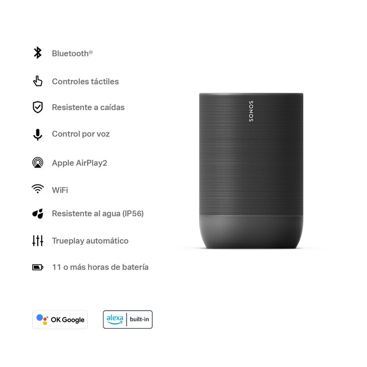 Sonos Move Bocina inteligente Wi-Fi y Bluetooth  — Imagen 4 de 4