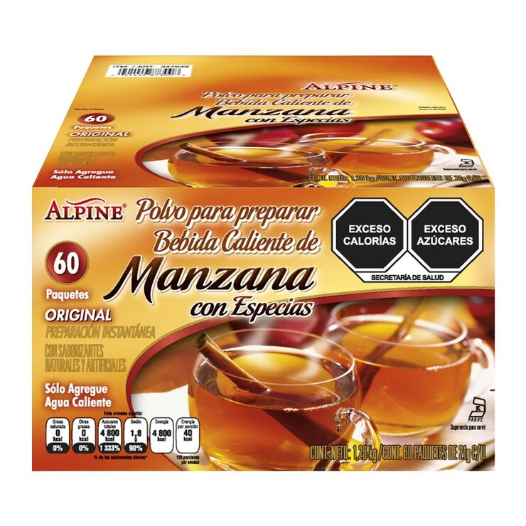 Alpine Bebida en Polvo de Manzana con Especias 60 piezas — Imagen 1 de 2