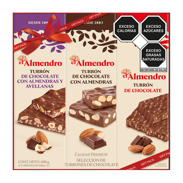 El Almendro Turrón Chocolate Gift Pack 600g — Imagen 1 de 4