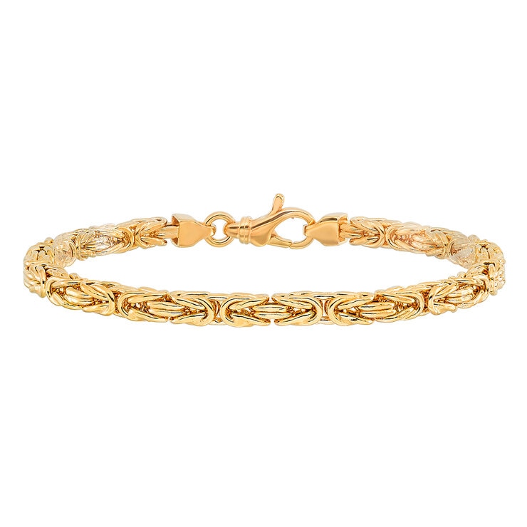 Pulsera, Oro Amarillo de 14K, 19cm — Imagen 2 de 4