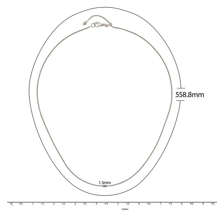 Collar, Oro Amarillo de 14K, 55.88cm — Imagen 4 de 4