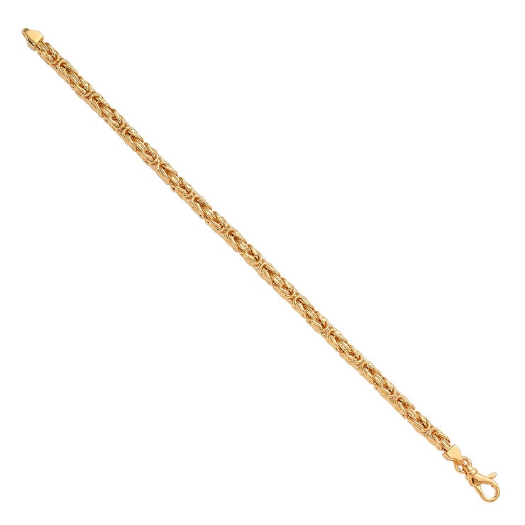 Pulsera, Oro Amarillo de 14K, 19cm — Imagen 4 de 4