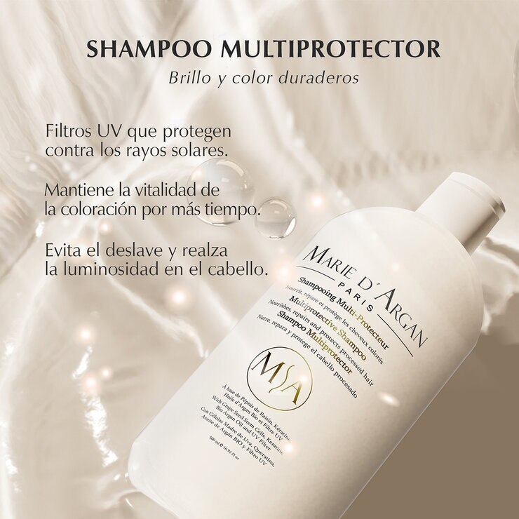 Marie D'Argan, 2 Shampoos Multi Protectores + Aceite de Argán — Imagen 2 de 3