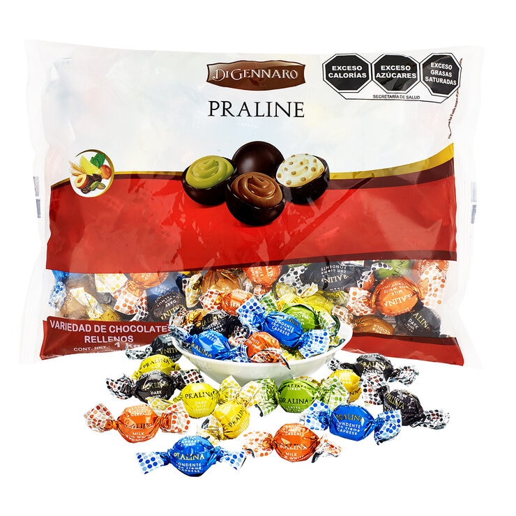 Di Gennaro Praline Variedad de Chocolates Rellenos 1 Kg — Imagen 2 de 3