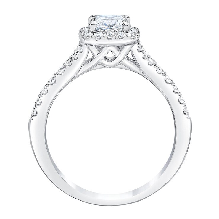 Anillo de Diamantes 1.0ctw, Oro Blanco de 14K — Imagen 2 de 4