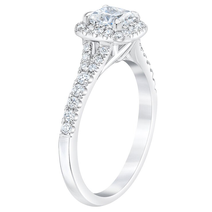 Anillo de Diamantes 1.0ctw, Oro Blanco de 14K — Imagen 3 de 4