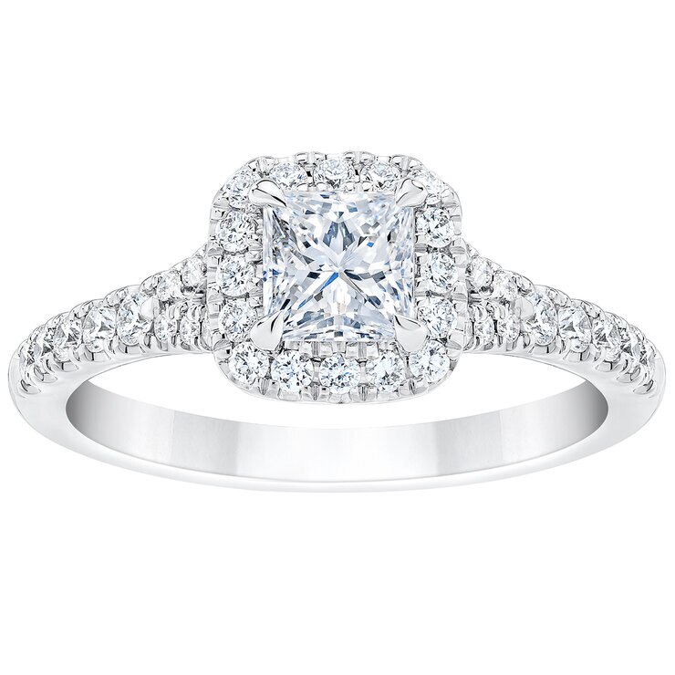 Anillo de Diamantes 1.0ctw, Oro Blanco de 14K — Imagen 1 de 4
