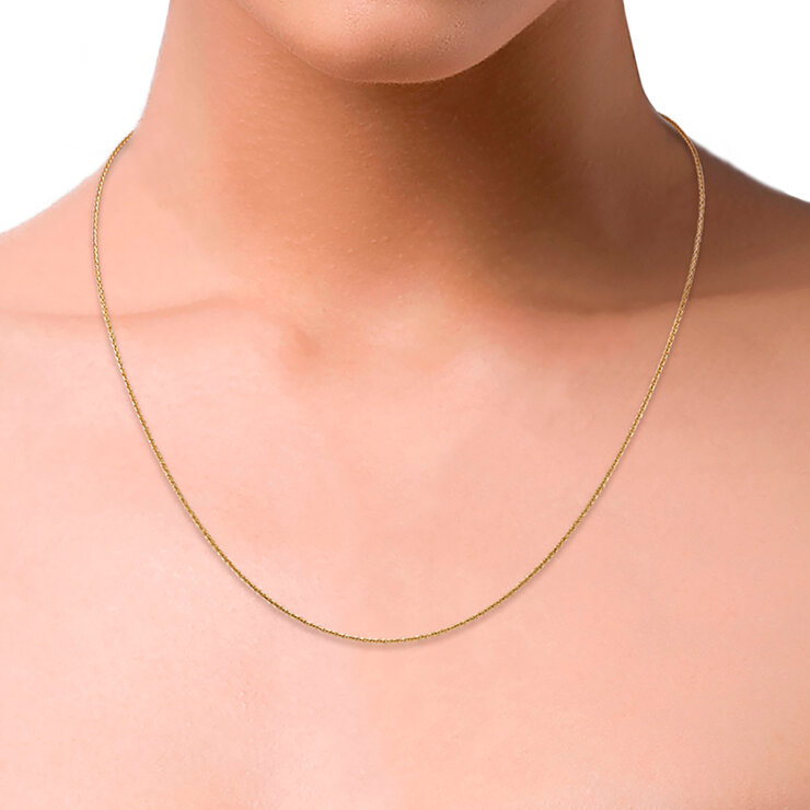 Collar, Oro Amarillo de 14kt, 55.88cm — Imagen 2 de 4