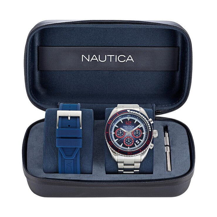 NAUTICA NAPNOS305 MNS BLACK DIAL SILICON STRAP — Imagen 4 de 4