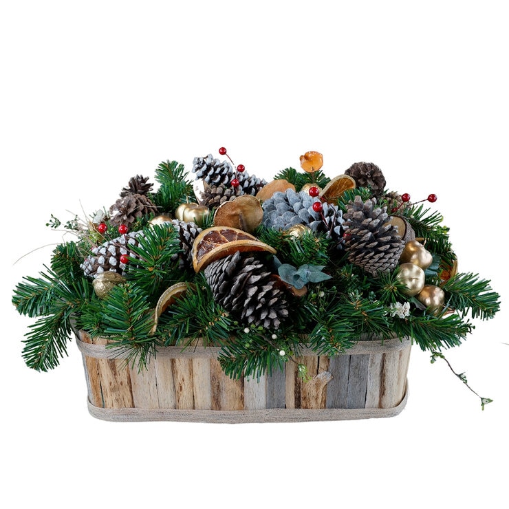 ETG, Arreglo Navideño con Naranjas y Piñas — Imagen 2 de 3