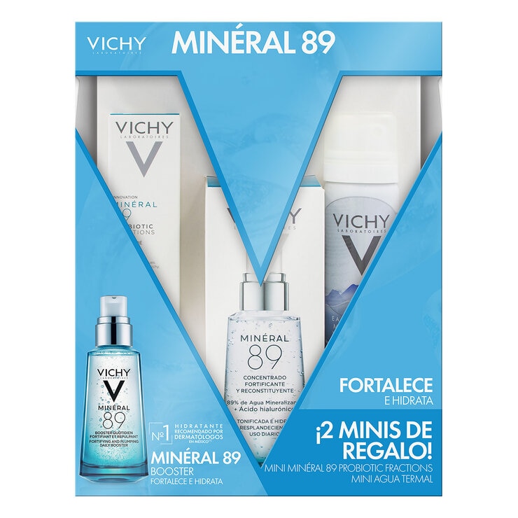 Kit Vichy Mineral 89 50ml, Crema 10ml y Agua Termal 50ml — Imagen 2 de 4