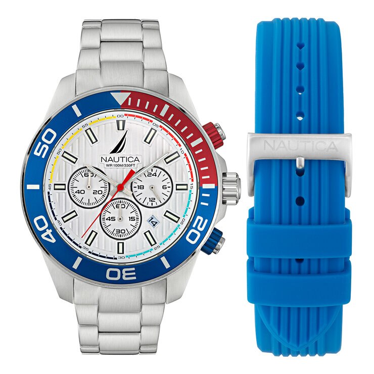 NAUTICA ONE NAPNOF301 MNS INOX SILICON STRAP ONE — Imagen 1 de 4
