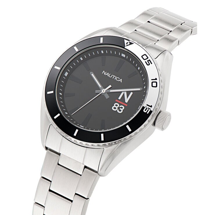NAUTICA NAPNOS305 MNS BLACK DIAL SILICON STRAP — Imagen 1 de 3
