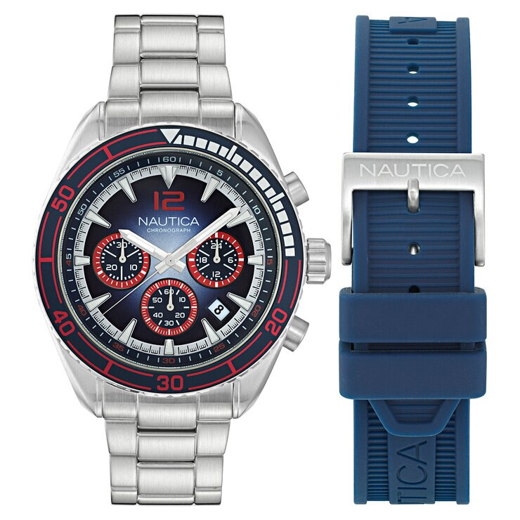 NAUTICA NAPNOS305 MNS BLACK DIAL SILICON STRAP — Imagen 1 de 4