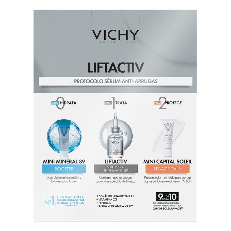 Kit Liftactiv HA Epidermic Filler 30ml, Mineral 89 3ml, Capital Soleil 15ml — Imagen 3 de 4