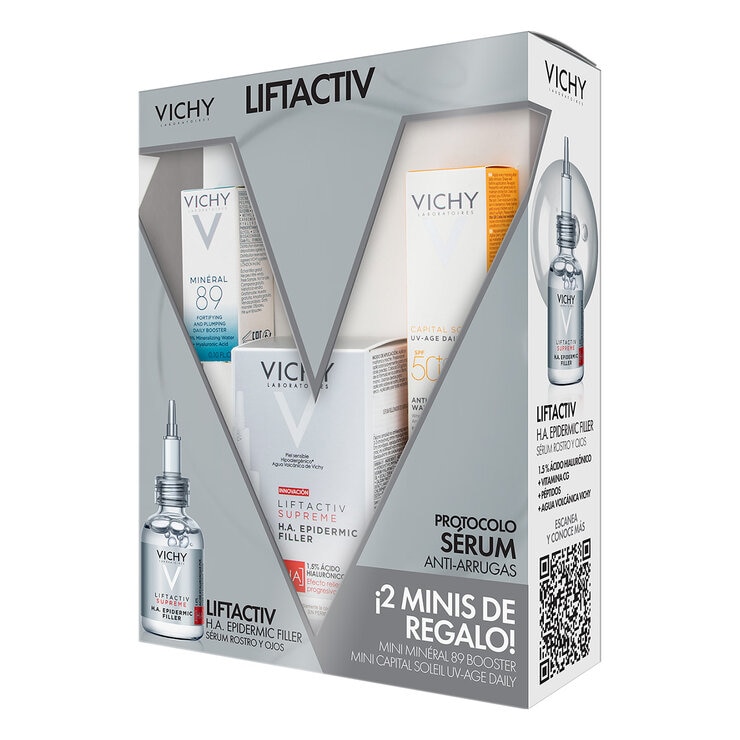 Kit Liftactiv HA Epidermic Filler 30ml, Mineral 89 3ml, Capital Soleil 15ml — Imagen 1 de 4