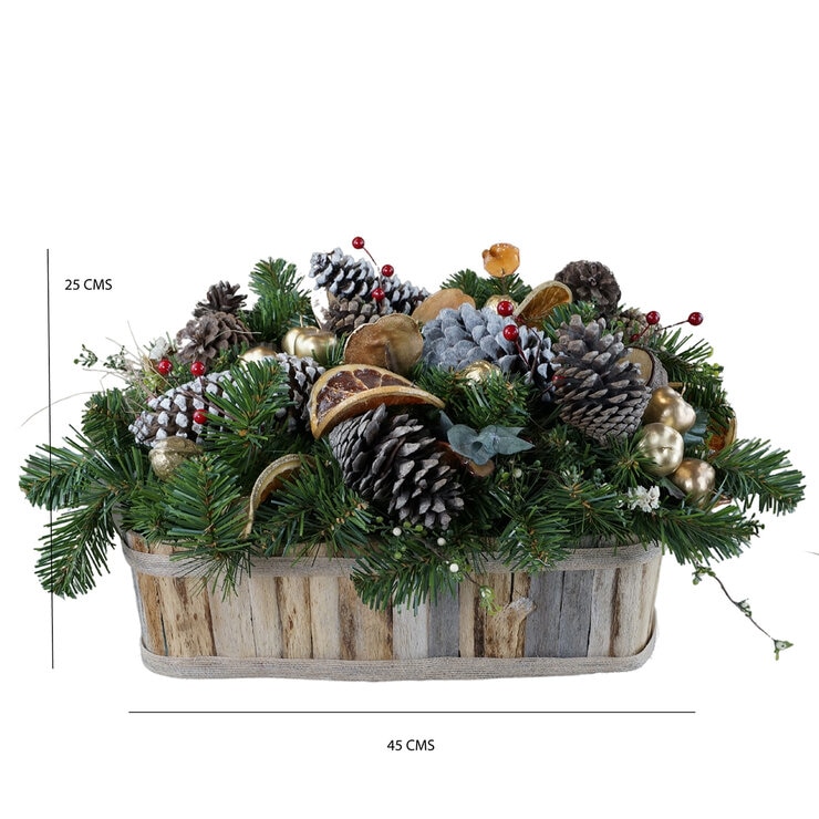 ETG, Arreglo Navideño con Naranjas y Piñas — Imagen 3 de 3