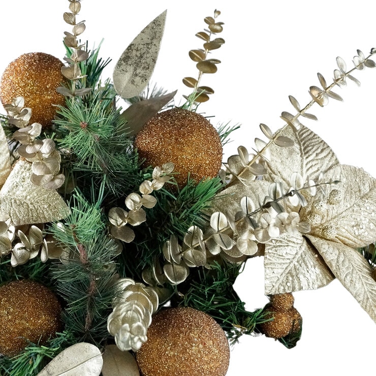 ETG, Arreglo Navideño con Esferas Doradas — Imagen 2 de 3