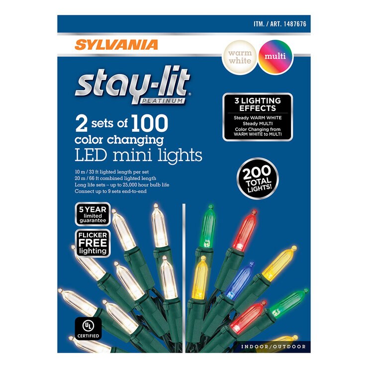 Sylvania Serie de Luces LED Color Cambiante 4 x 100 LT — Imagen 2 de 4