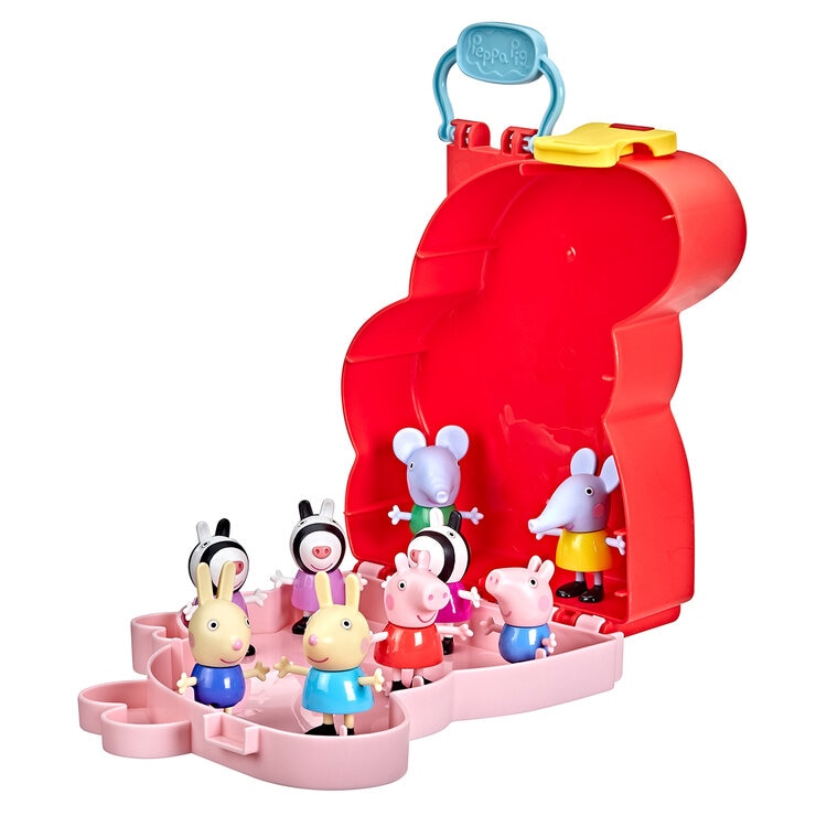 Peppa Pig Estuche para llevar con 9 Figuras — Imagen 1 de 4
