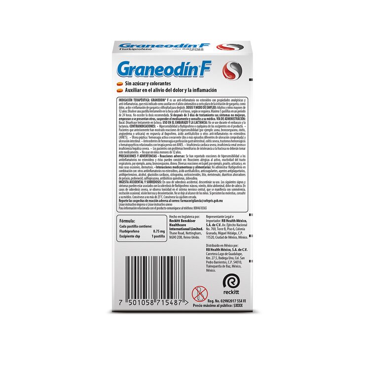 GraneodínF 3 Cajas de 16 Pastillas c/u — Imagen 2 de 2