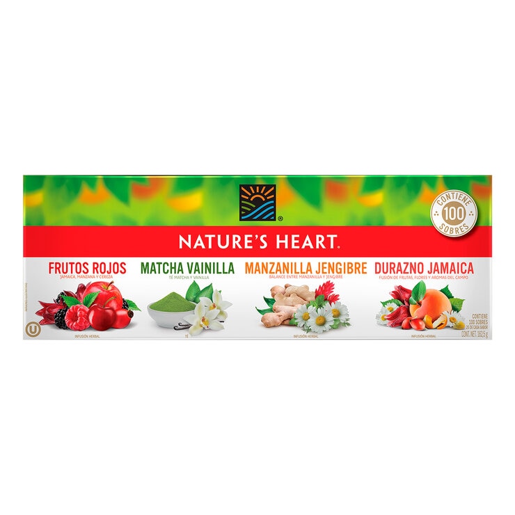 Nature´s Heart Kit De Tés Invierno 100 Sobres De 1.5 g Cada Uno — Imagen 1 de 4
