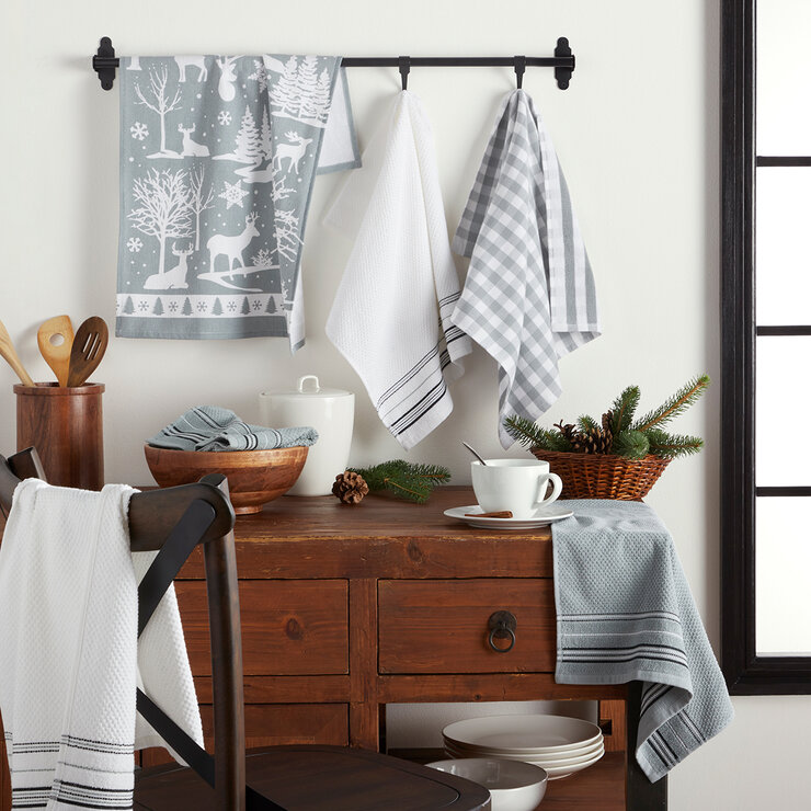 Town & Country Living Juego de 6 Toallas de Cocina — Imagen 1 de 4