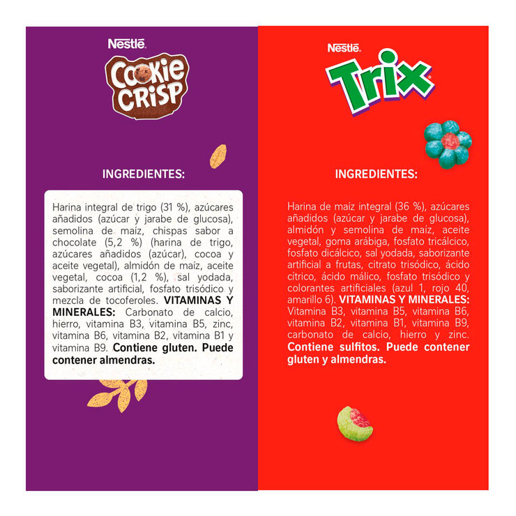 Nestle Duopáck Cereal Cookie Crisp 480 g y Cereal Trix 720 g — Imagen 2 de 4